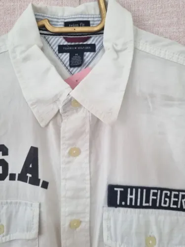 CAMISA MANGA CURTA BRANCA TOMMY