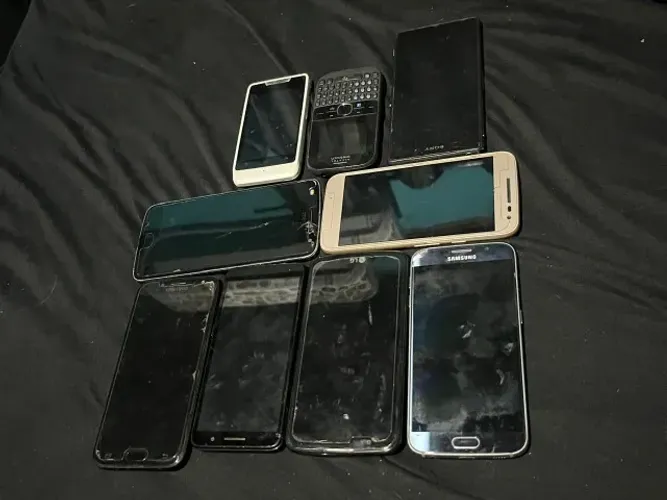 lote 9 celulares antigos samsung motorola lg sony
