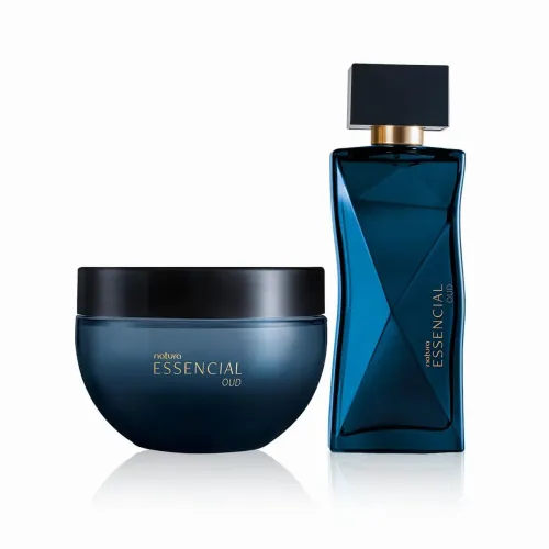 KIT Perfume Essencial Oud Feminino 100ml + Hidratante 200g lacrados - natura