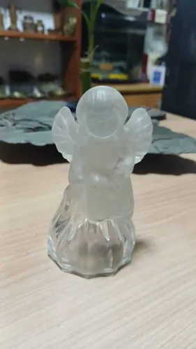 Sineta de vidro em forma de Anjo