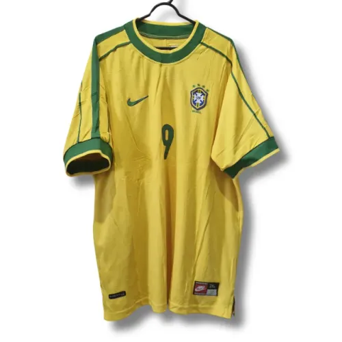 Camisa Brasil 1998 Ronaldo 9 (Escudo Bordado)