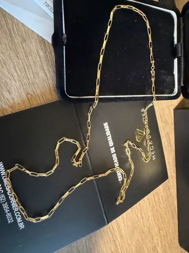 Corrente de ouro 18k 750 cartier 60cm