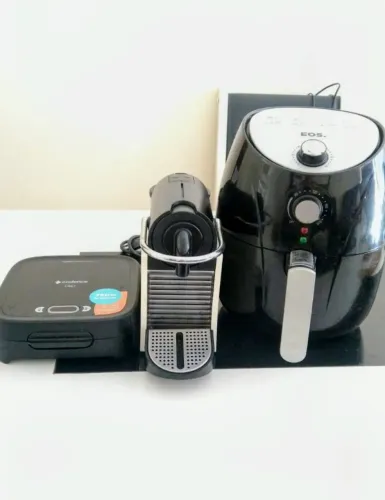 Vendo combo cafeteira Nespresso, sanduicheira Caldense e Airfryer EOS