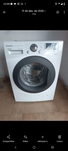 Máquina de lavar roupa Panasonic 10kg lava e seca