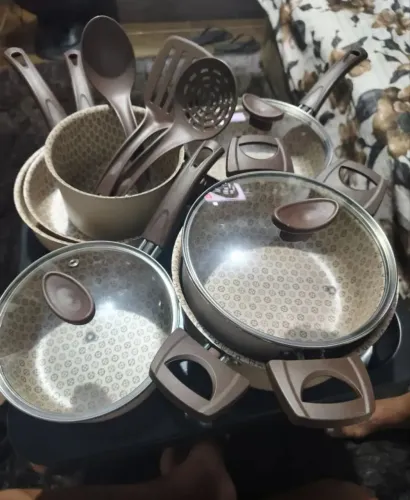 Conjunto de panelas antiaderente 10 peças 