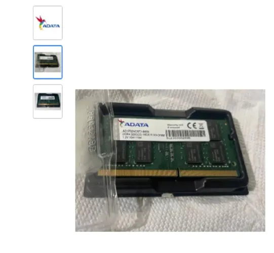 MEMÓRIA RAM NOTEBOOK DDR4 2x16(32GB) 3200MHZ XPG