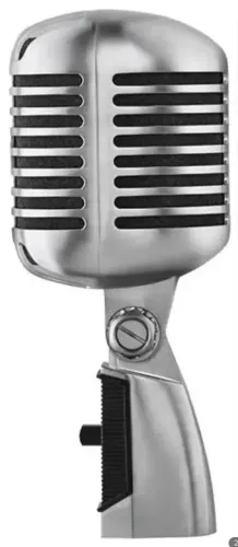 Microfone Shure 55SH Series II Dinâmico Cardioide cor prateado