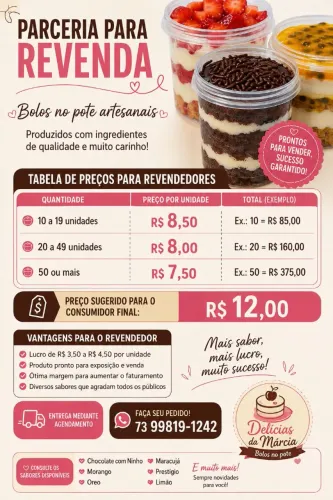 BOLO NO POTE REVENDA