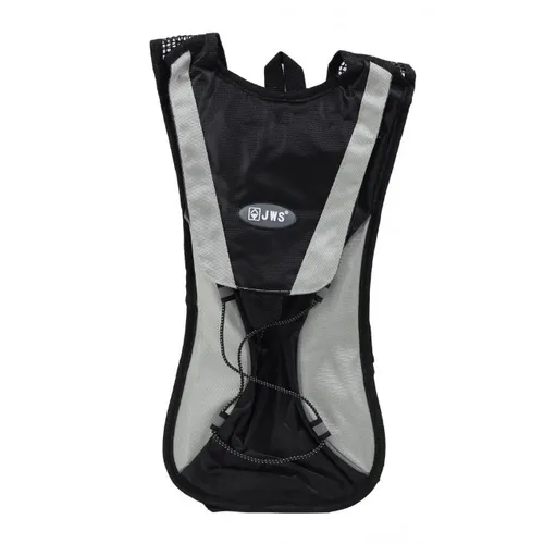 Mochila De Hidratação JWS W-100 com Refil 2 Litros Para Água Cor Preta Tipo Camelbak 7145