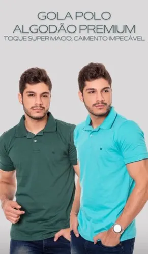 Gola Polo Básica Algodão