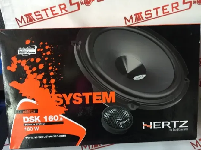 kit 2 vias hertz 6' polegadas dierci dsk 160.3 180 watts italiano instalado no seu carro.