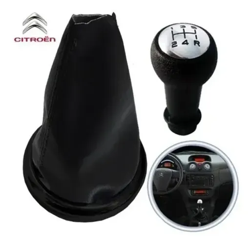 Manopla De Câmbio + Coifa Citroen C3