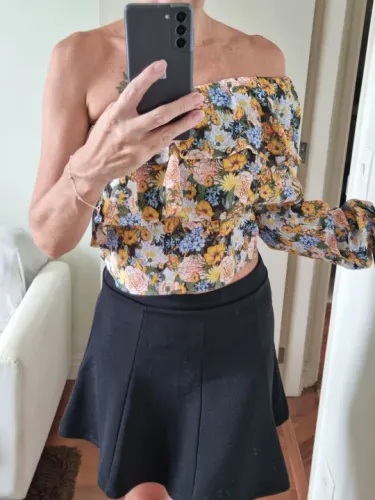 blusinha ombro único, nova, leboh, pp, com etiqueta