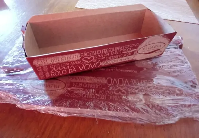 Forma descartável bolo e pão