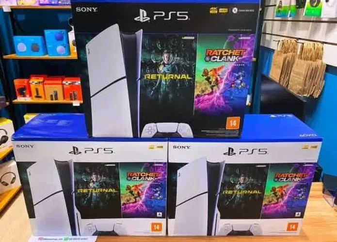 Ps5 slim lacrado 1 ano de garantia