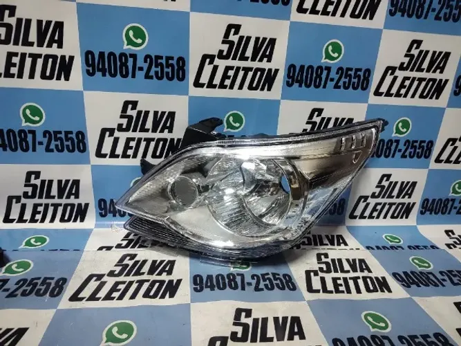 farol  esquerdo cobalt 2012 2013 2014 2015 2016 cromado novo importado 