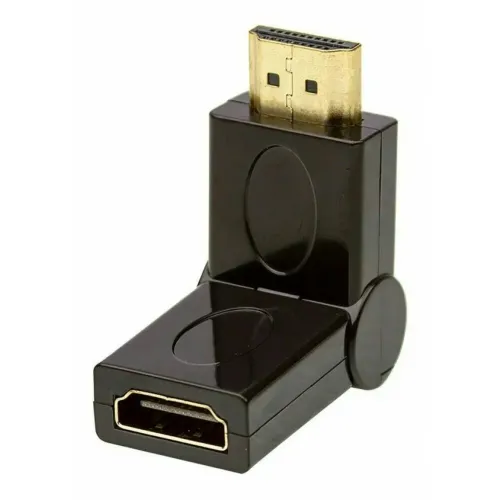 Adaptador HDMI Macho X Fêmea emenda Reto ou Curvo em L de 90 a 360º