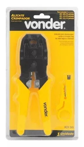 Alicate Crimpador Rj11/rj12/rj45 Acv245 Cabo Rede Internet
