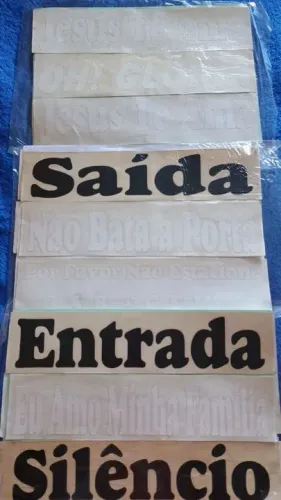 Faixa de Sinalização - Saída, Entrada, Silêncio