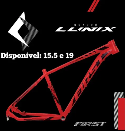 Quadro First Lunix Mtb aro 29 Tapered cabeamento interno e Post mont interno
