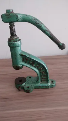 Maquina antiga n 9 Pregar Botões Ilhós Rebite Balancim