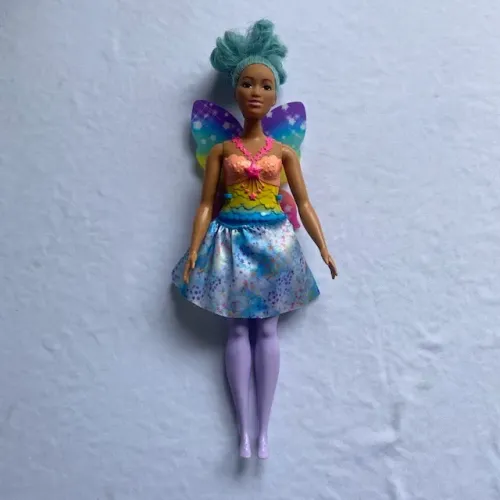 Barbie Dreamtopia Boneca Fada Cabelo Azul Com Asas