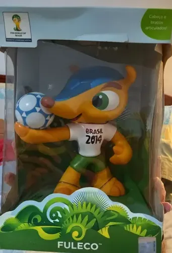 Boneco Fuleco Oficial Fifa Copa 2014 Brasil Lacrado Coleção
