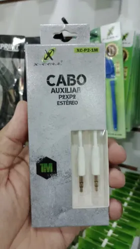 Cabo Auxiliar P2xP2 Estéreo 1M