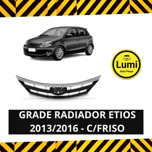 Grade Etios 12/16 Cromada - NOVO 
