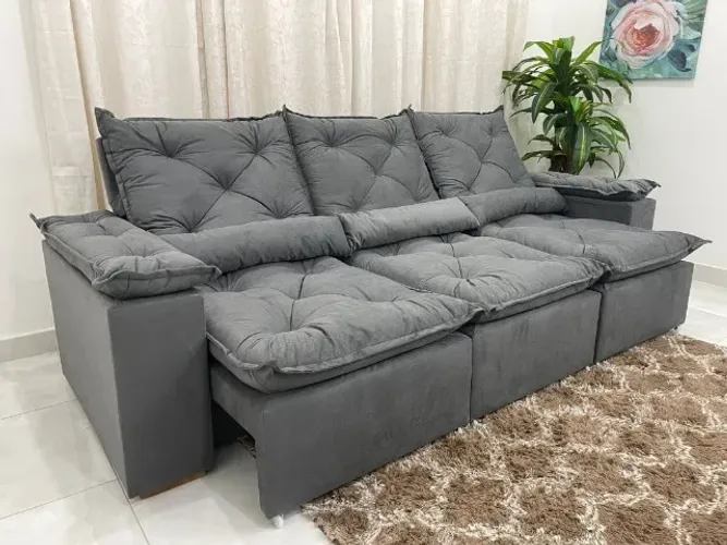 sala sofa retratil e reclinavel de 270 cm