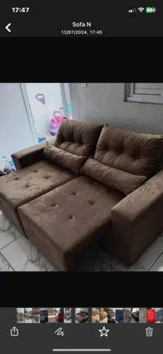 Sofá retrátil nairobe já com o frete