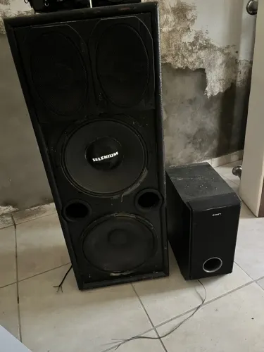 Caixa de som profissional Selenium + Subwoofer Sony