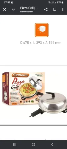 Pizza Grill Cotherm - Faça churrascos ou pizzas deliciosas em casa!