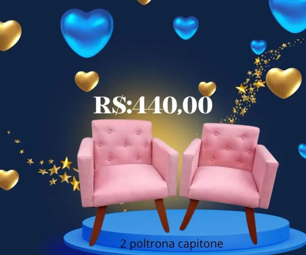 2 Poltronas decorativas - Conforto e Estilo ! Varias cores e estampas!
