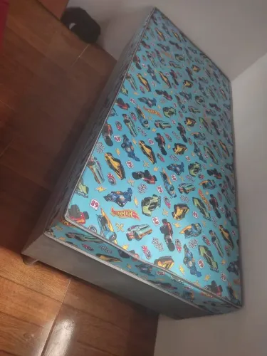 Cama Box Solteiro Infantil Hot Wheels