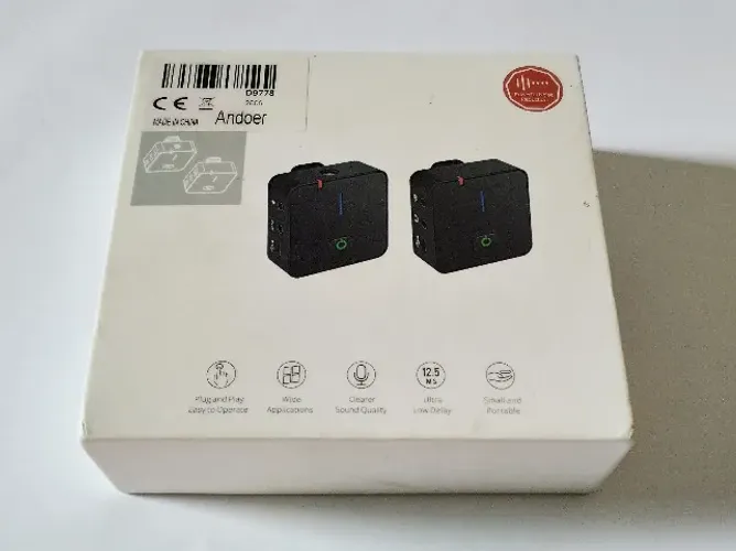 Microfone sem fio wireless Andoer