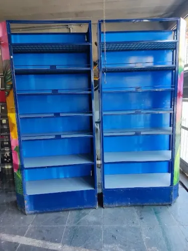 2 Estantes Prateleiras Expositor de Aço Reforçado Firme 7 Prateleiras cada
