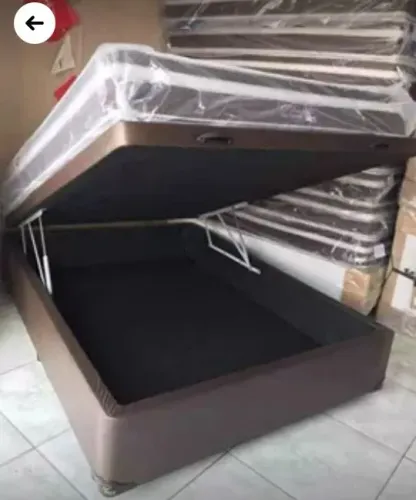 Cama Box Baú anjos colchão molas