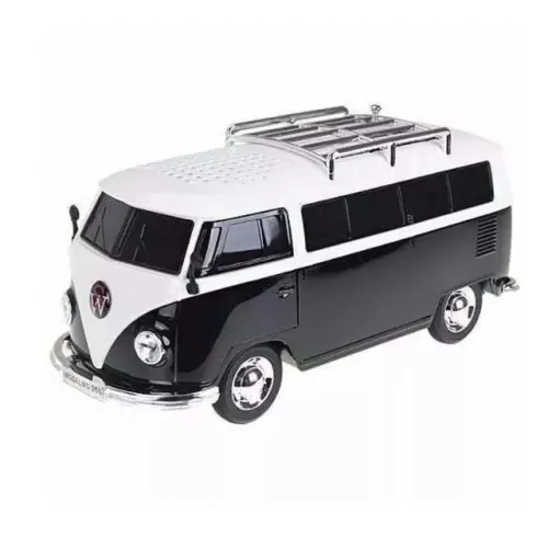 Caixa de Som Kombi Xtrad WS-266 - Design Retrô e Som Potente Novo Loja Coimbra 