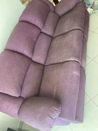 Lindo sofá plenitude reclinável 3 lugares