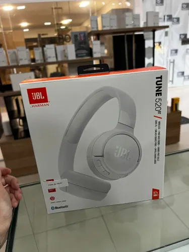 JBL - Fone de Ouvido On ear, Headphone, Tune 520BT, Sem Fio - branco R$ 397,00
