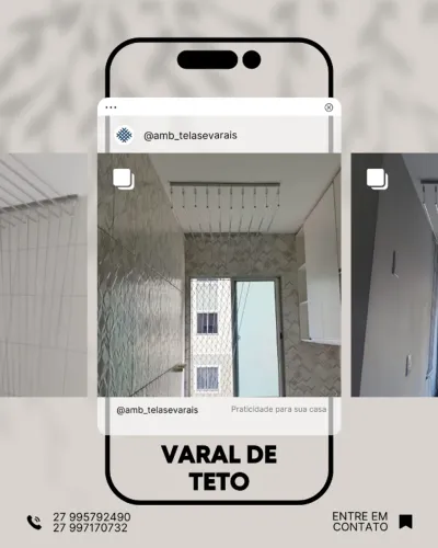 Varal de teto