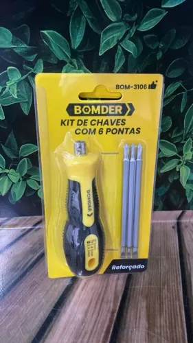 Kit de Chaves BOMDER com 6 Pontas - Novo