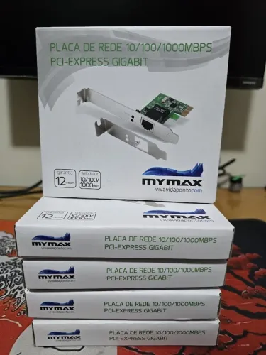 Placa de Rede 10/100/1000Mbps PCI Express Gigabit MYMAX