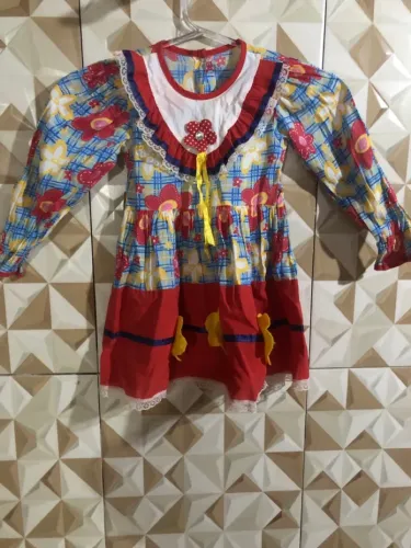 Vestido infantil festa junina 