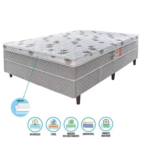 Cama Casal Molas Ensacadas Conjugada com Garantia