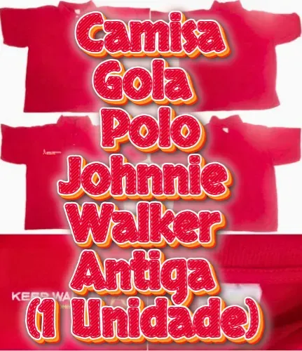 Camisa Polo Johnnie Walker Antiga