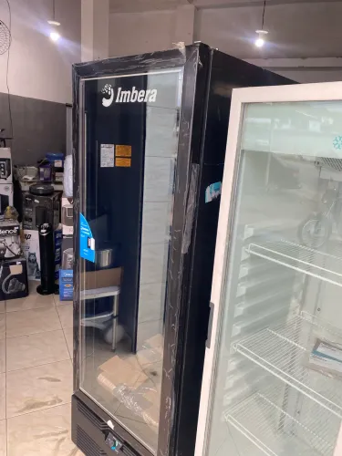 Freezer Vertical Imbera 576L Porta De Vidro 220v Preto, tripla ação