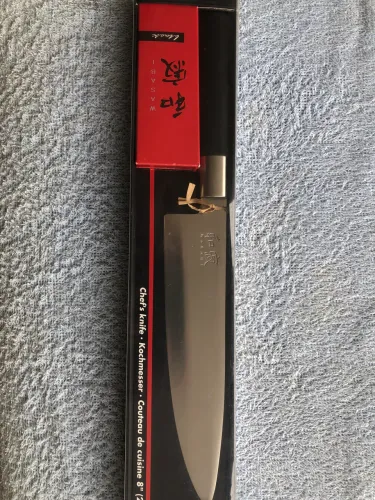 Faca Kai Wasabi Black, 8 polegadas - Made in Japan 