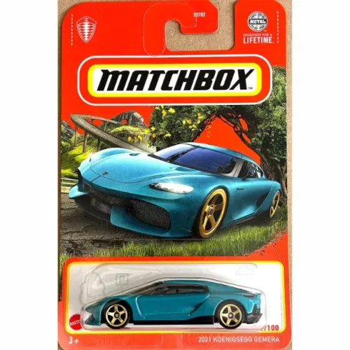 Matchbox 2021 Koenigsegg Gemera [Aqua] Blue 1/100